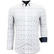 Italienische Hemden der Männer - Slim Fit Herrren - 3047 - Weiß