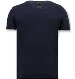 Local Fanatic Exklusive Männer T Shirt - We Are Anonymous  - Blau