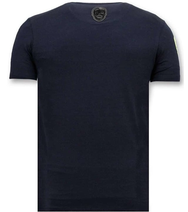 Local Fanatic Exklusive Männer T Shirt - We Are Anonymous  - Blau