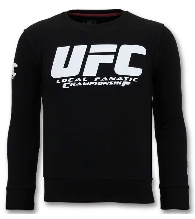 Local Fanatic Exklusive Herren Pullover - UFC Championship - Schwarz