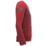 Local Fanatic Tough Men Sweater - Padrino Corleone - Rot