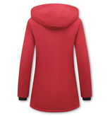 Matogla Damen Wintermantel Parka - Slim Fit - Rot