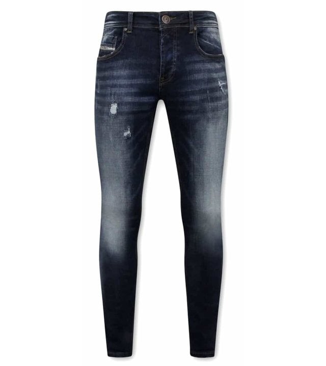 True Rise Stretch Jeans Für Männer - A-11016 - Blau