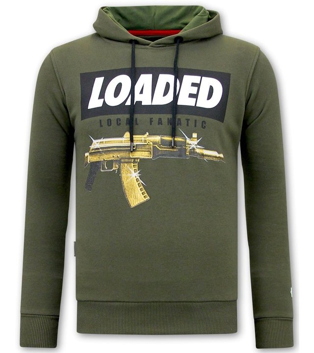 Local Fanatic Hoodie Herren Loaded Gun - Grün