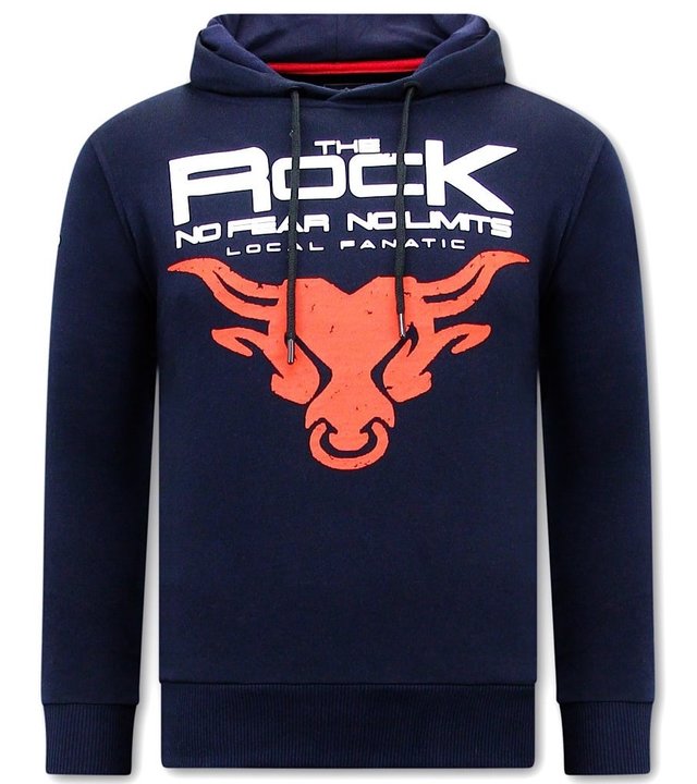 Local Fanatic Hoodie Herren The Rock- Blau