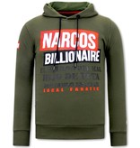 Local Fanatic Hoodie Herren Narcos Billionaire  - Grün Local Fanatic Hoodie Herren Narcos Billionaire  - Grün