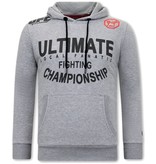 Local Fanatic Männer Hoodie UFC Ultimate Fighting - Grau