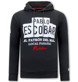 Local Fanatic Pablo Escobar Männer Hoodie - Schwarz