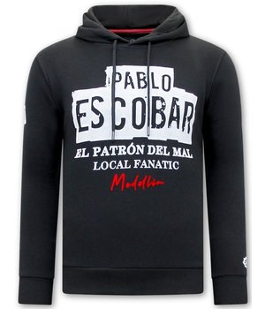 Local Fanatic Pablo Escobar Männer Hoodie - Schwarz