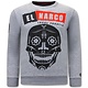 El Narco Totenkopf pullover Herren  -  Grau