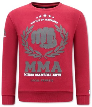 Local Fanatic MMA Fighter Sweatshirt Männer - Bordeaux