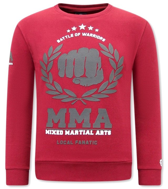 Local Fanatic MMA Fighter Sweatshirt Männer - Bordeaux