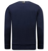 Local Fanatic Venom Face Neon Sweatshirt Männer - Blau