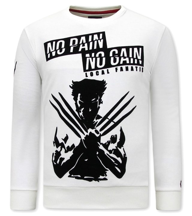 Local Fanatic Wolverine Sweatshirt Männer  - Weiß