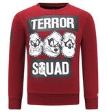 Local Fanatic Pullover mit Druck Terror Beagle Boys - Bordeaux