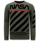 Local Fanatic Herren Sweatshirt Nasa - Grün