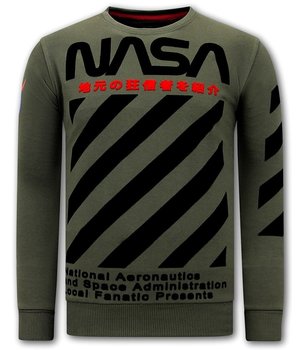 Local Fanatic Herren Sweatshirt Nasa - Grün