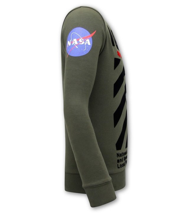 Local Fanatic Herren Sweatshirt Nasa - Grün