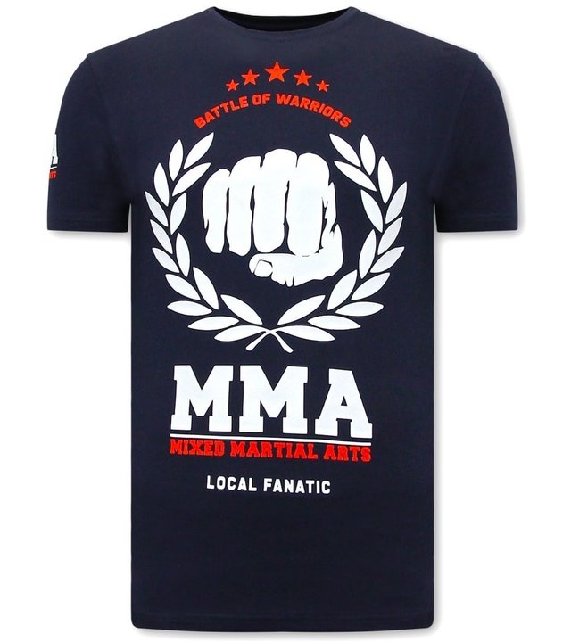 Local Fanatic  MMA Fighter T shirt Herren - Blau