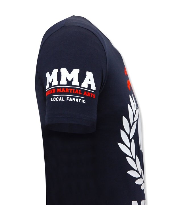 Local Fanatic  MMA Fighter T shirt Herren - Blau