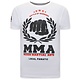 MMA Fighter T shirt Herren - Weiß