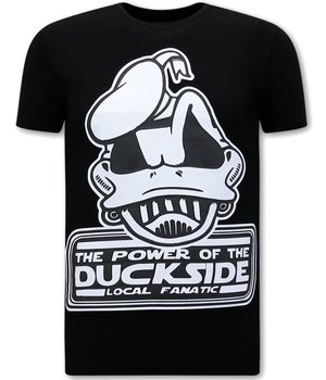 Local Fanatic Herren T Shirts mit print DuckSide - Schwarz