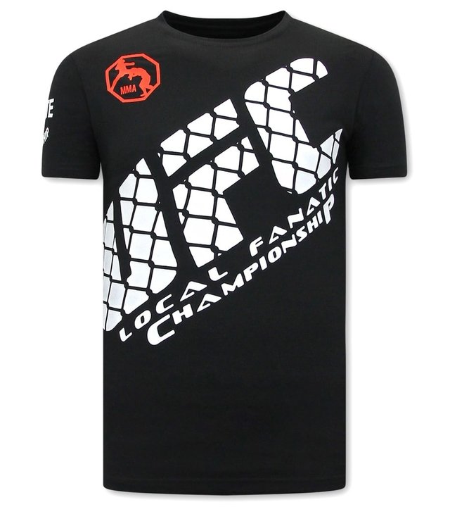 Local Fanatic Herren T Shirts mit print- UFC - Schwarz