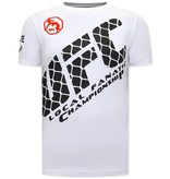 Local Fanatic Herren T Shirts mit print- UFC - Weiß