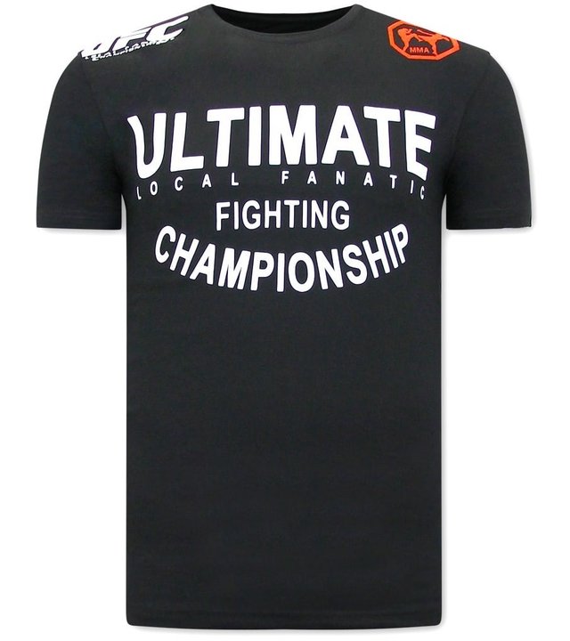 Local Fanatic UFC Ultimate T Shirt Männer - Schwarz