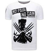Local Fanatic T Shirt mit Aufdruck Wolverine  X Man - Weiß