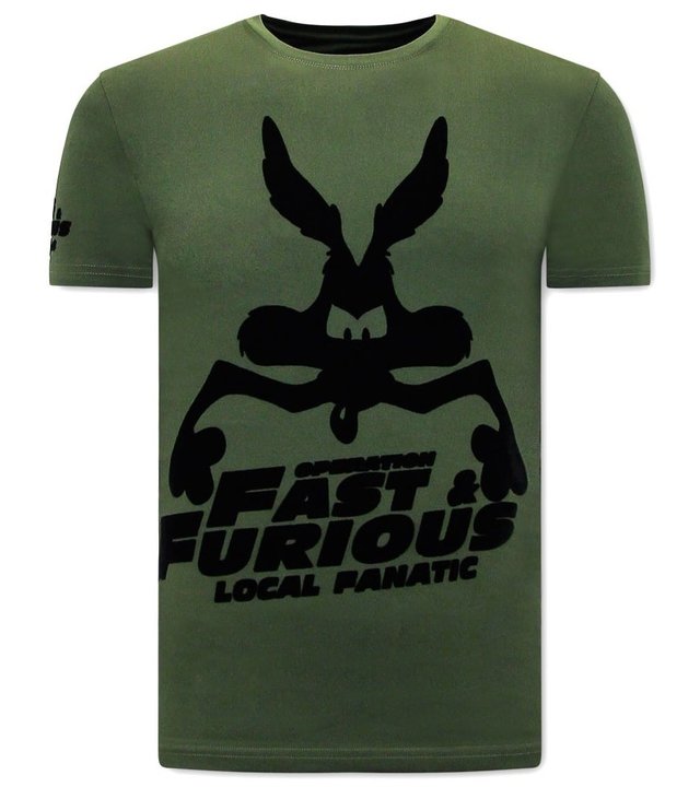 Local Fanatic T shirt mit Aufdruck Fast and Furious - Grün