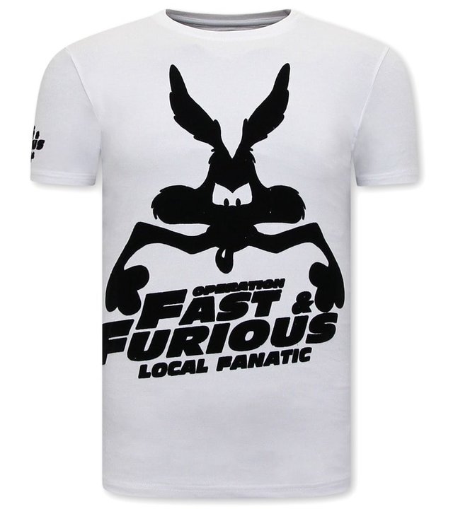 Local Fanatic T shirt mit Aufdruck Fast and Furious - Weiß