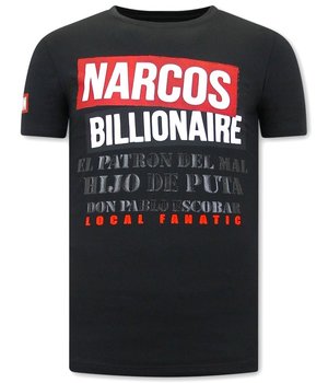 Local Fanatic Narcos T shirt Herren - Schwarz