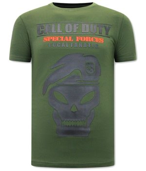 Local Fanatic Herren T Shirt Call of Duty - Grün