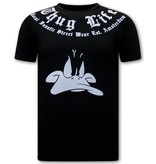 Local Fanatic Herren T shirts mit print Thug Life - Schwarz