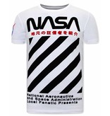 Local Fanatic NASA T Shirt Herren - Weiß