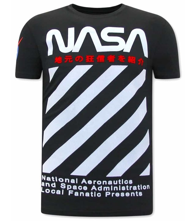 Local Fanatic NASA T Shirt Herren - Schwarz