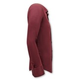 Gentile Bellini Luxus Klassische Herrenhemden - Slim Fit - 3072 - Bordeaux