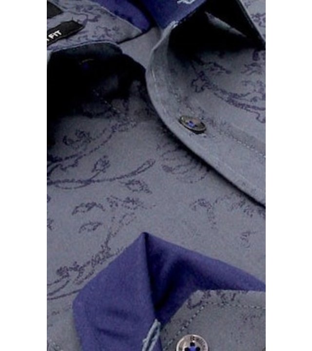 Gentile Bellini Exklusive Herrenhemden - Digital Print Exklusiv - 3066 - Blau