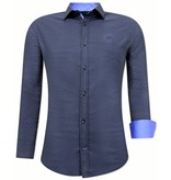 Tony Backer Herrenhemden Kaufen  - Slim Fit - 3067 - Blau