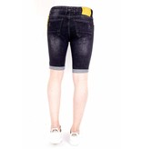 Local Fanatic Luxus Kurze Jeans Shorts Herren - 1022 - Schwarz