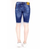 Local Fanatic Jeanshose Kurz Slim Fit Destroyed - 1016 - Blau Local Fanatic Jeanshose Kurz Slim Fit Destroyed - 1016 - Blau
