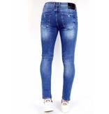 Local Fanatic  Jeans mit Farbspritzer Herren - 1009 -  Blau