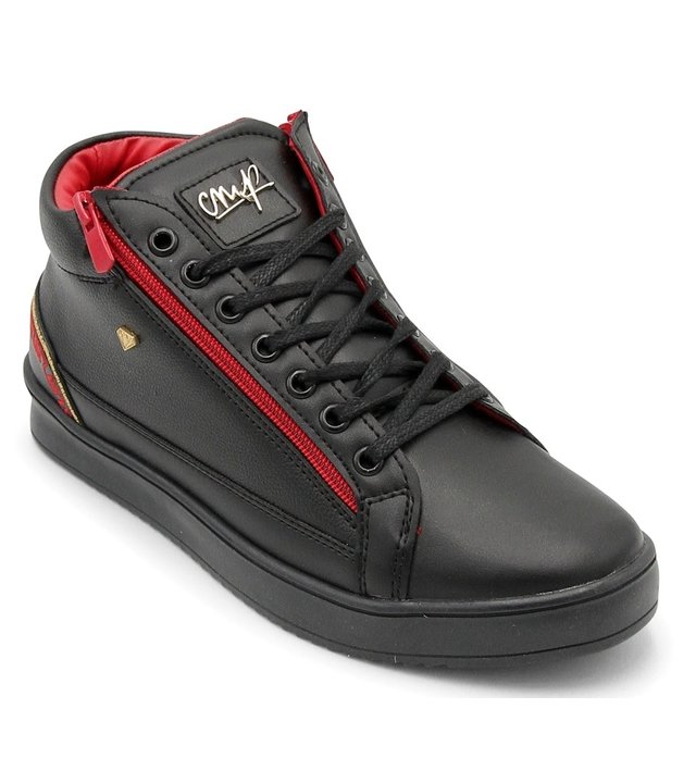 Cash Money Sneaker Herren Cesar Black Red - CMS98 - Schwarz