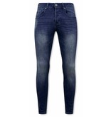 True Rise Klassische Hosen Männer - D-3059 - Blau