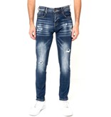 True Rise Slim fit Jeans Herren - D-3134 - Blau