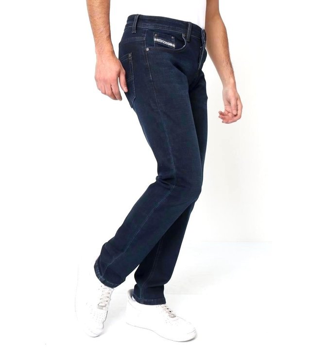 True Rise Regular Moderne Jeans Für Herren - A-11044 - Blau