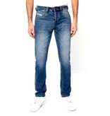 True Rise Herren Jeans Farbspritzer - A-11027 - Blau