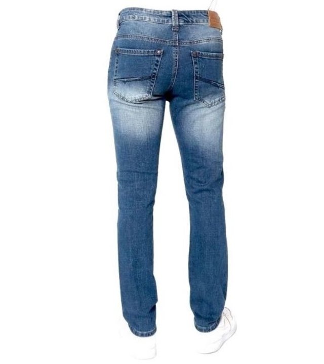 True Rise Herren Jeans Farbspritzer - A-11027 - Blau