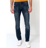 True Rise Slim Fit Hosen Männer Klassische - A-11049 - Blau